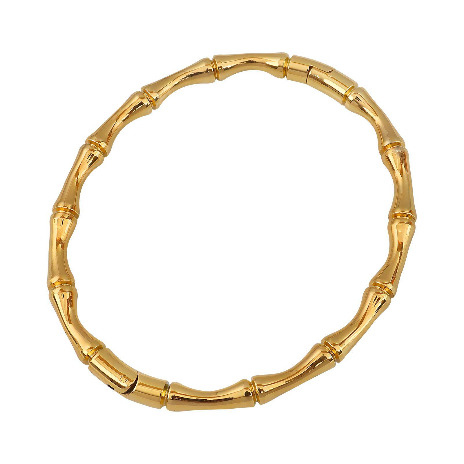 18K gold-plated Stainless-steel Bamboo bracelet main image 1