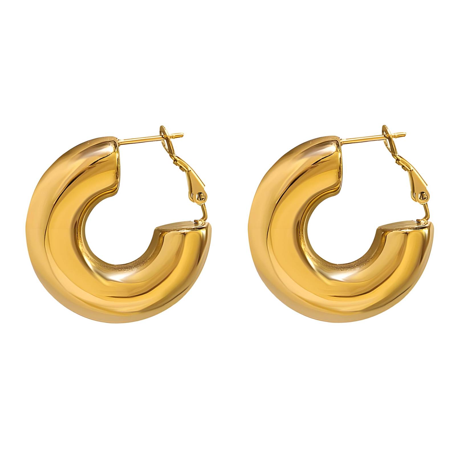 18K gold plated Stainless steel earrings, Intensity SKU 860330