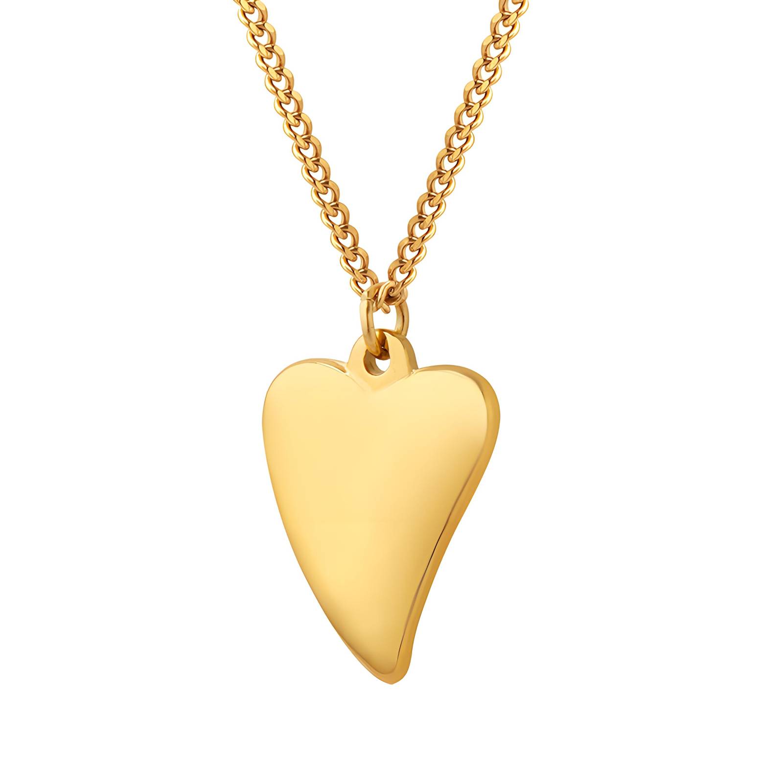 18K gold plated Stainless steel "Heart" necklace, Intensity SKU 86811