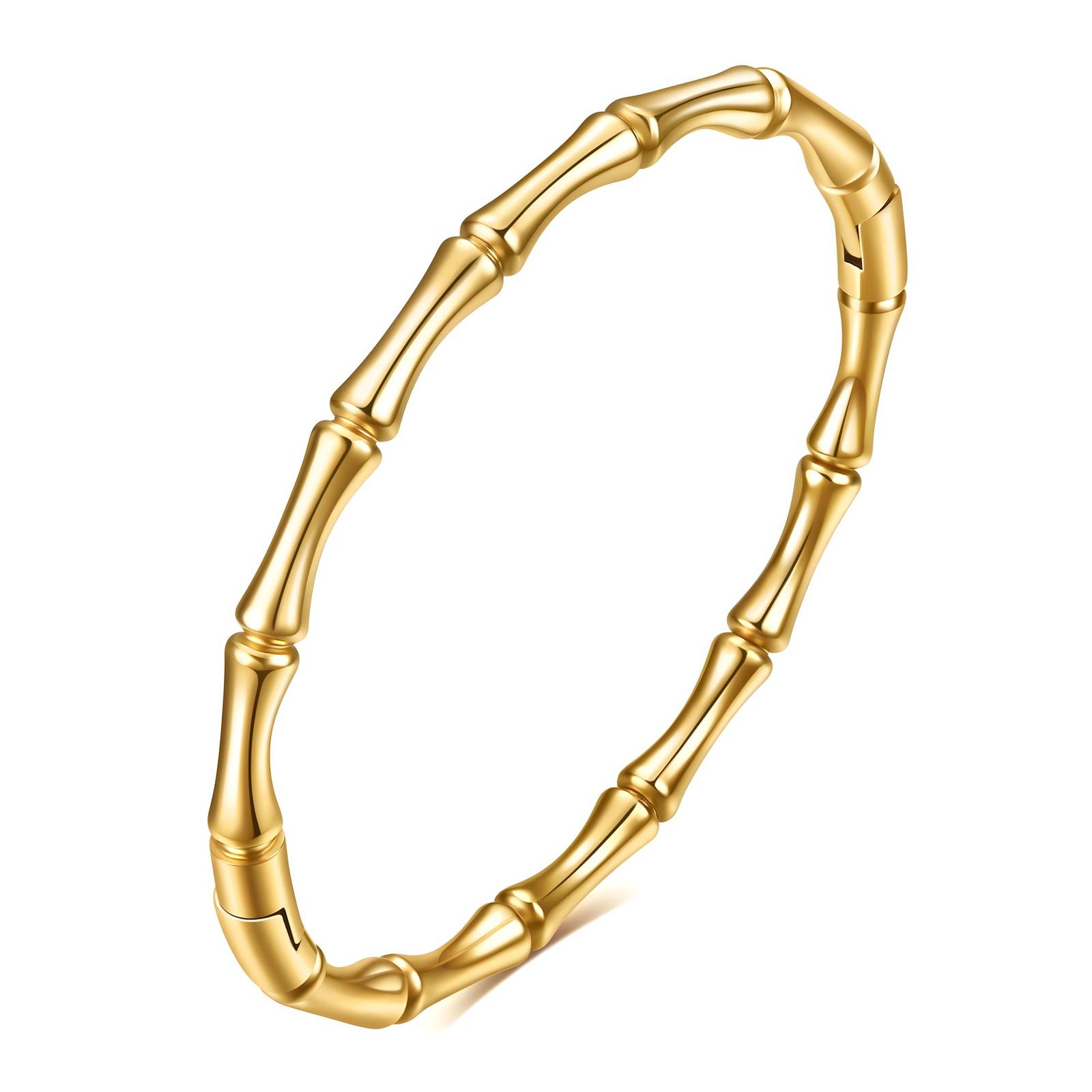 18K gold-plated Stainless-steel Bamboo bracelet main image 0
