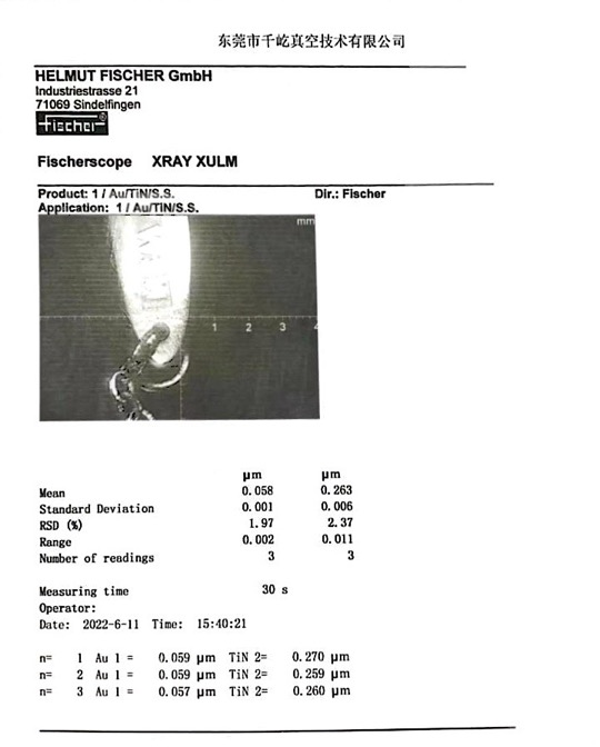 Jewelry Gold Plating X-Ray Test