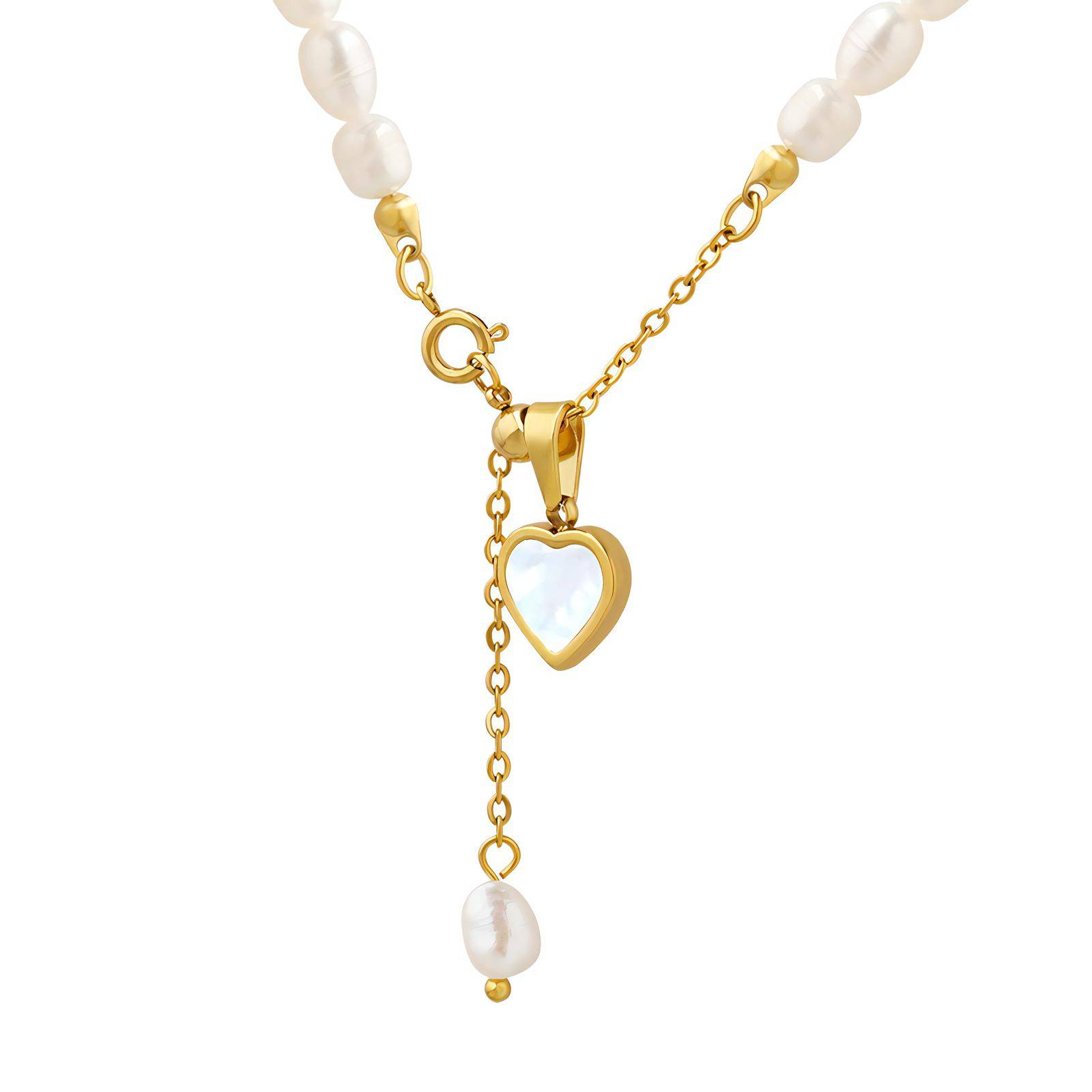 18K gold plated Stainless steel "Heart" necklace, Intensity SKU 84971