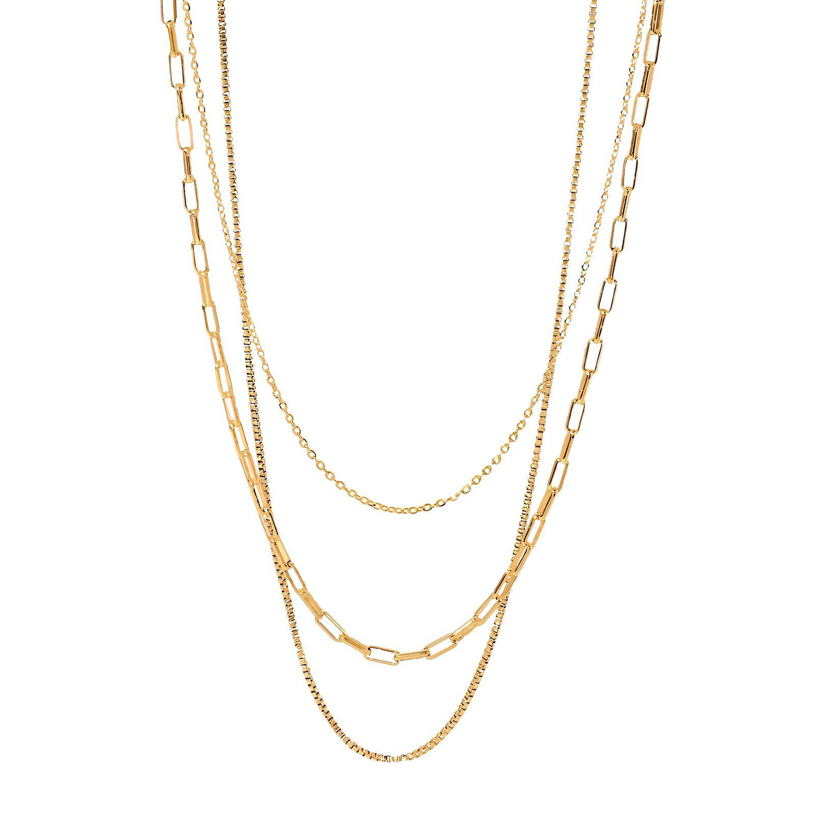 18K gold plated Stainless steel necklace, Intensity SKU #84825-111 ...