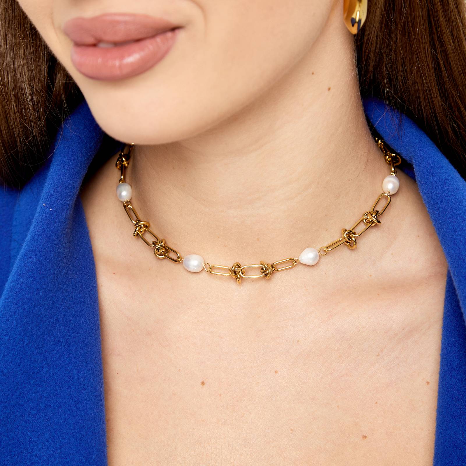 18K gold plated Stainless steel necklace, Intensity SKU 851524 wholesale supplier Glozzo