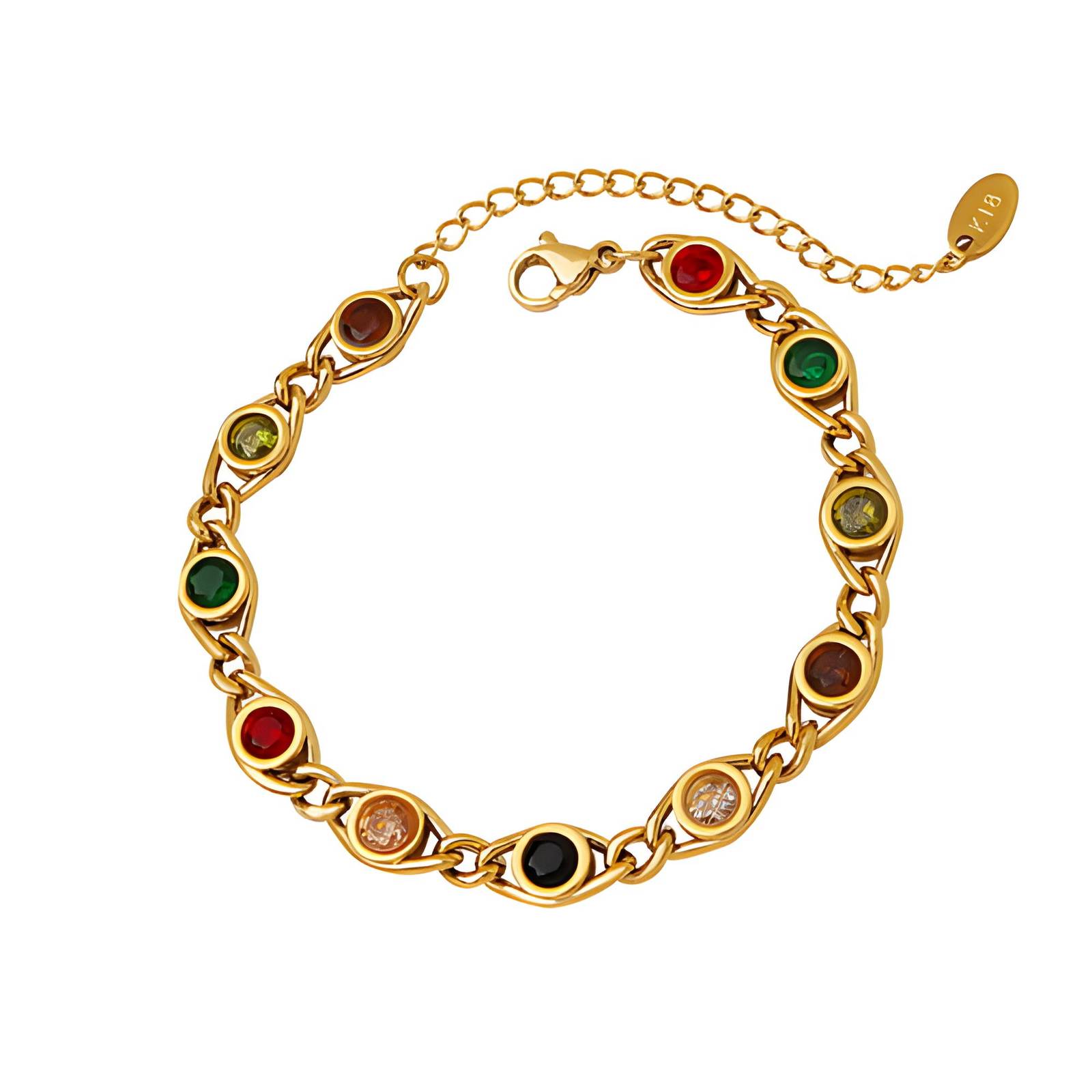 18k Gold Plated Stainless Steel Bracelet Intensity Sku 86125 0 Wholesale Supplier Glozzo 4679