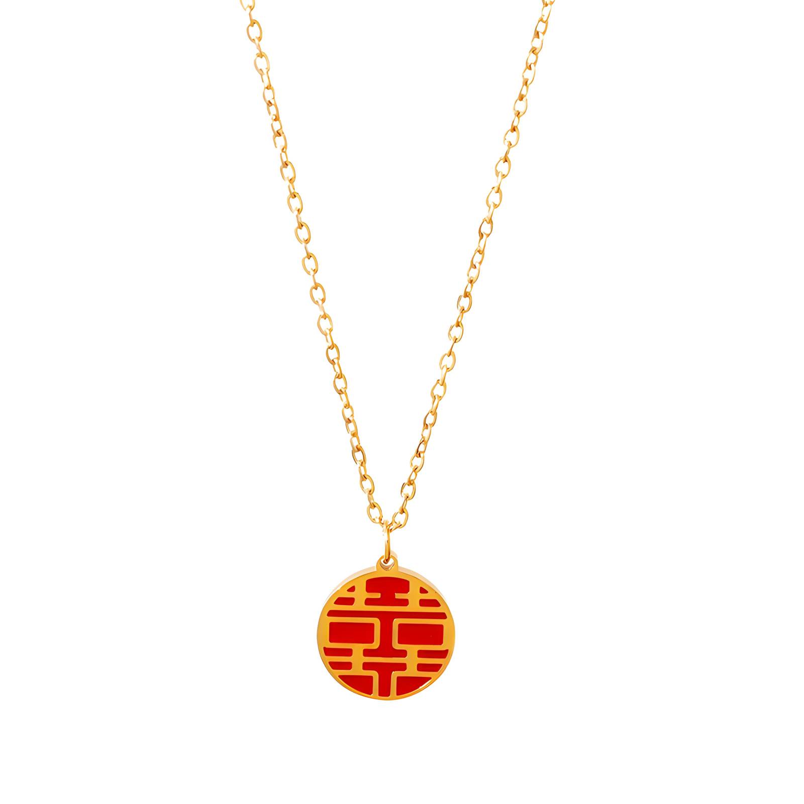 18K gold plated Stainless steel necklace, Intensity SKU #86625-0 ...