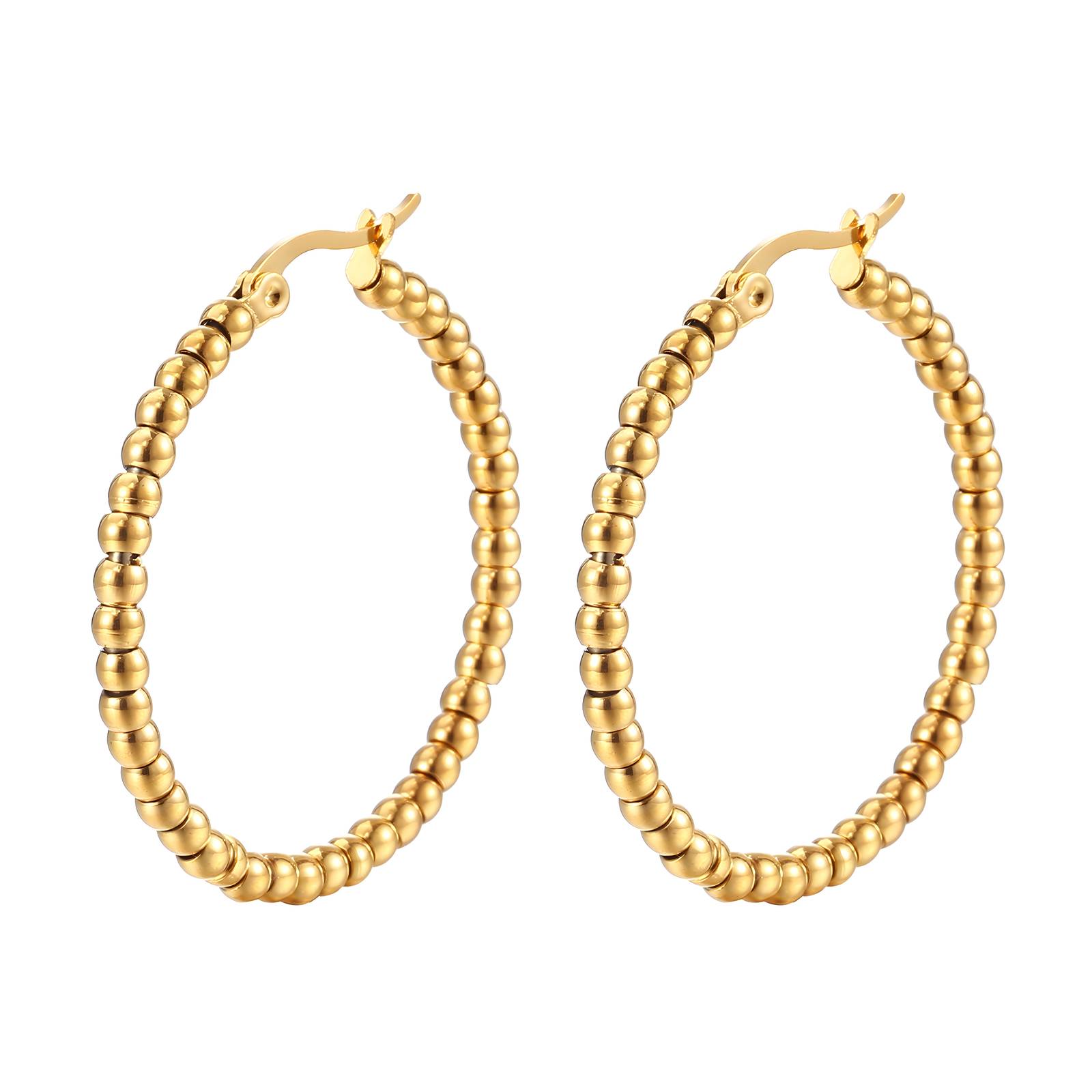 18K gold plated Stainless steel earrings, Intensity SKU #87249-0 ...