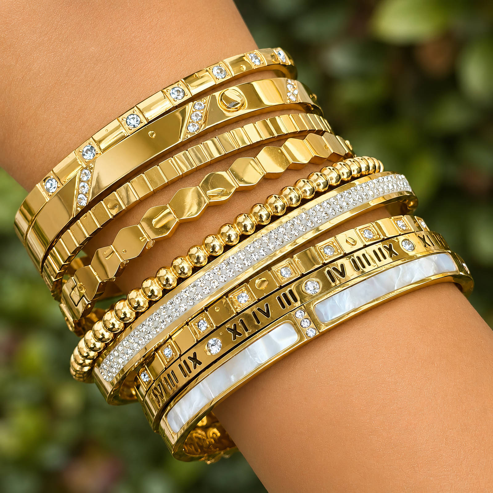 PVD Gold-Plated Stainless Steel Bracelet - Intensity