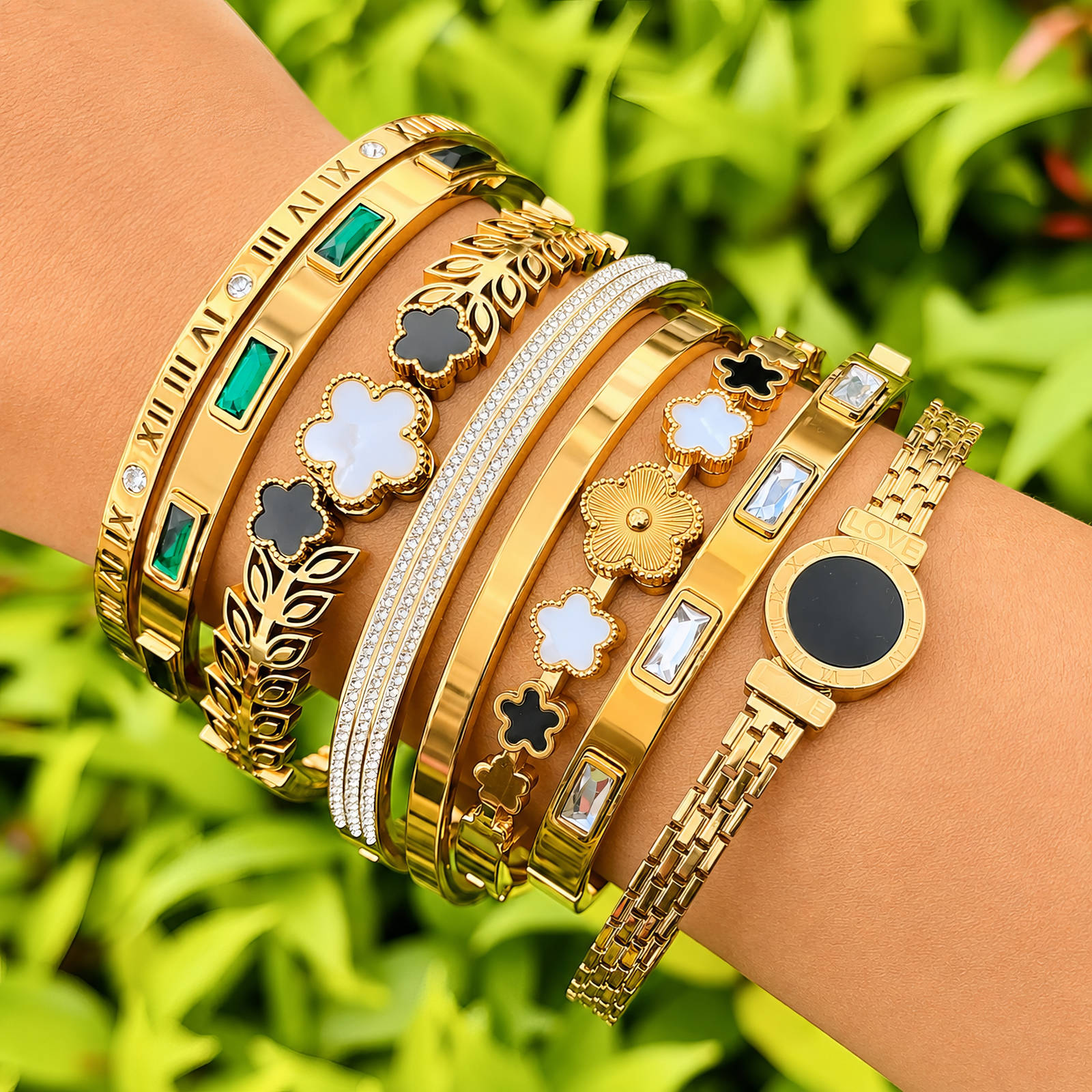 PVD Gold-Plated Stainless Steel Bracelet - Intensity