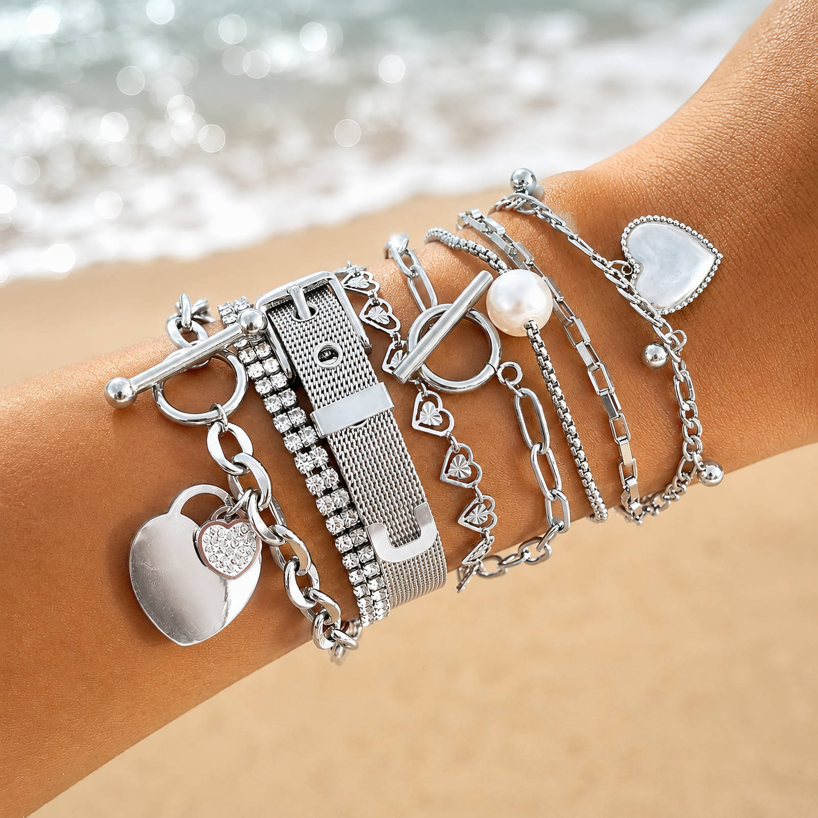 "Heart" Stainless Steel Bracelet - Intensity