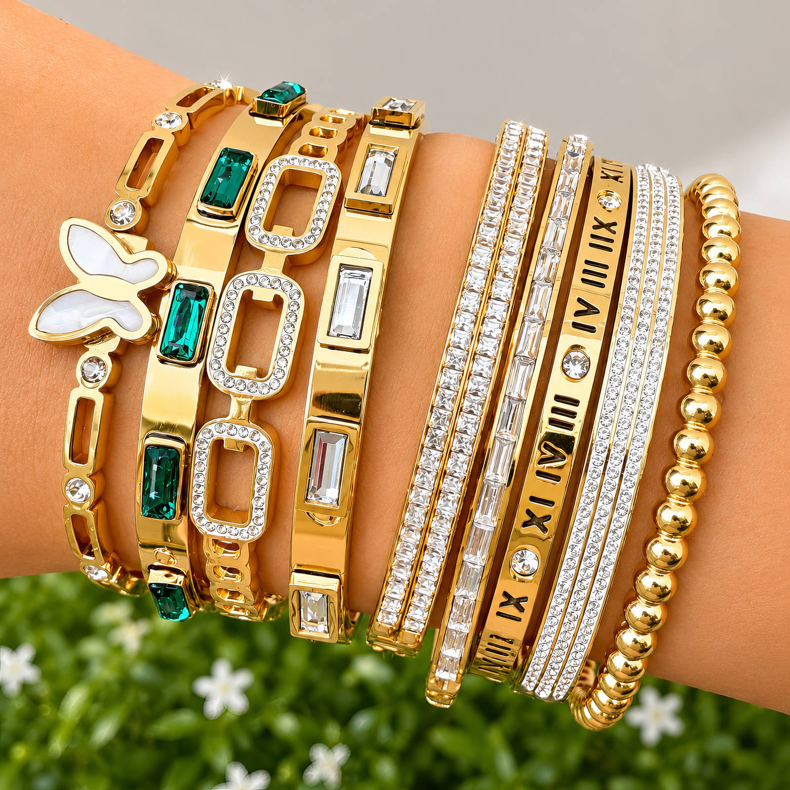 PVD Gold-Plated Stainless Steel Bracelet - Intensity