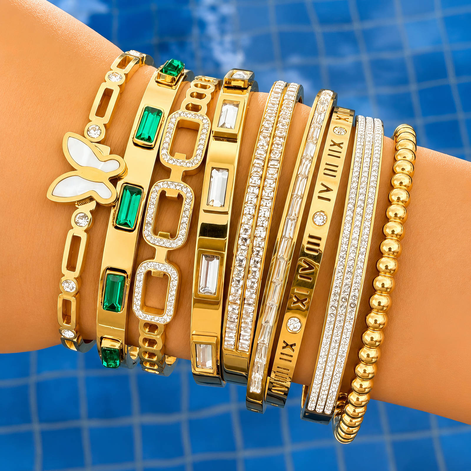 PVD Gold-Plated Stainless Steel Bracelet - Intensity