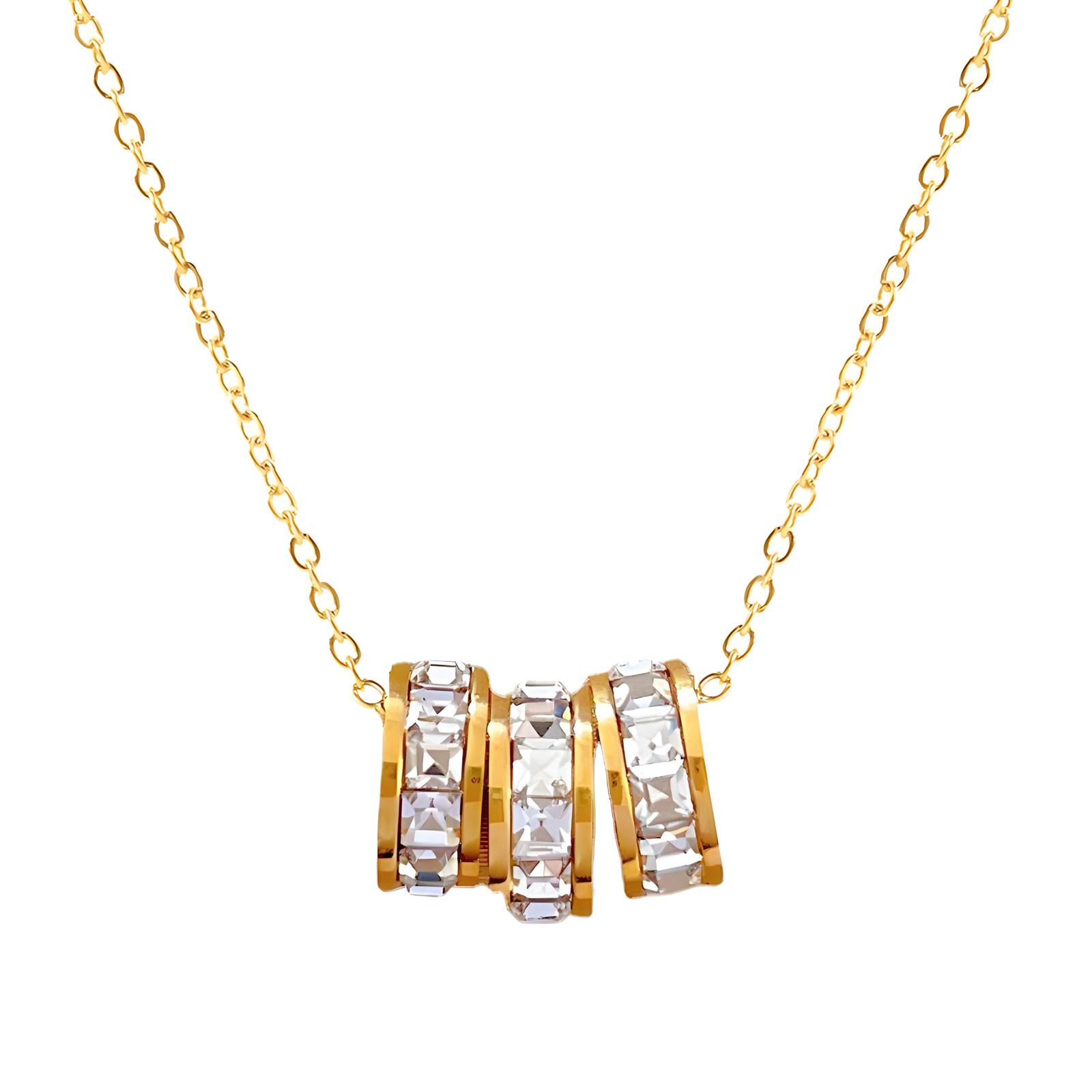 18K gold plated Stainless steel necklace, Intensity SKU #88921-0 ...