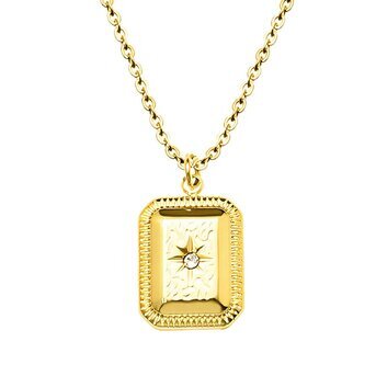 18K gold plated Stainless steel  "Star" necklace, Intensity