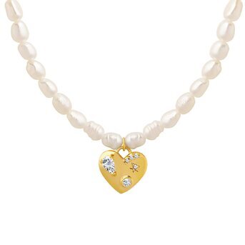 18K gold plated  "Heart" necklace, Intensity