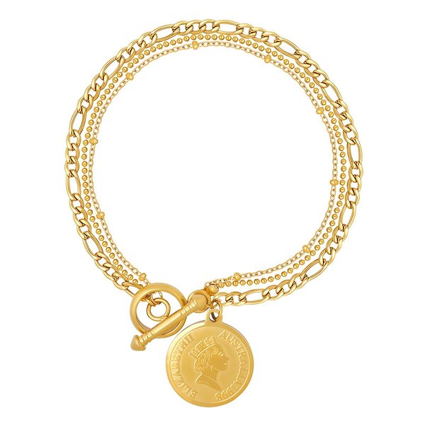 Crowned Heart Pendant Necklace | Rose Gold-TONE