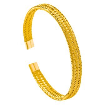 18K gold plated Stainless steel bracelet, Intensity