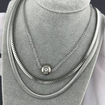 Stainless steel necklace, Intensity