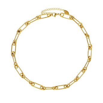 18K gold plated Stainless steel necklace, Intensity