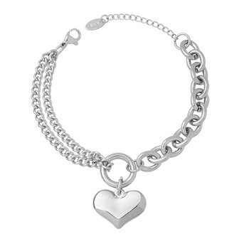 Stainless steel  "Heart" bracelet, Intensity