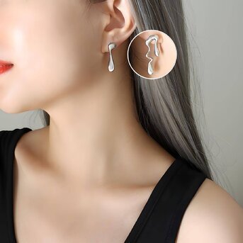Stainless steel earrings, Intensity
