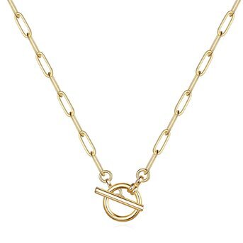 18K gold plated Stainless steel necklace, Intensity