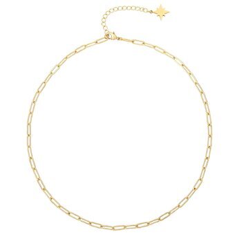 18K gold plated Stainless steel necklace, Intensity