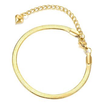 18K gold plated Stainless steel bracelet, Intensity