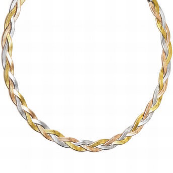 18K gold plated Stainless steel necklace, Intensity