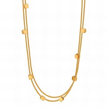 18K gold plated Stainless steel necklace, Intensity