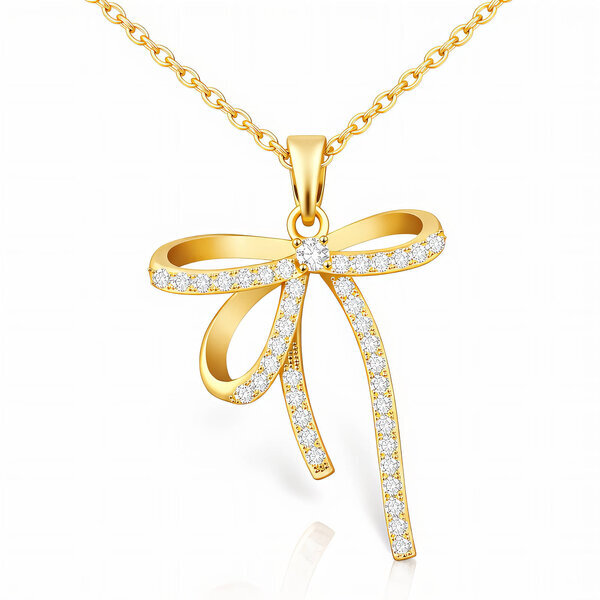 Necklace, 18K Gold Plated Steel
