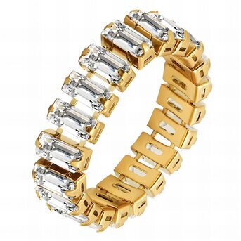 18K gold plated Stainless steel finger ring, Intensity