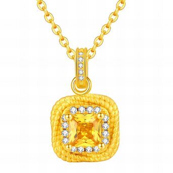 18K gold plated Stainless steel necklace, Intensity