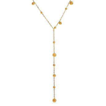 18K gold plated Stainless steel necklace, Intensity