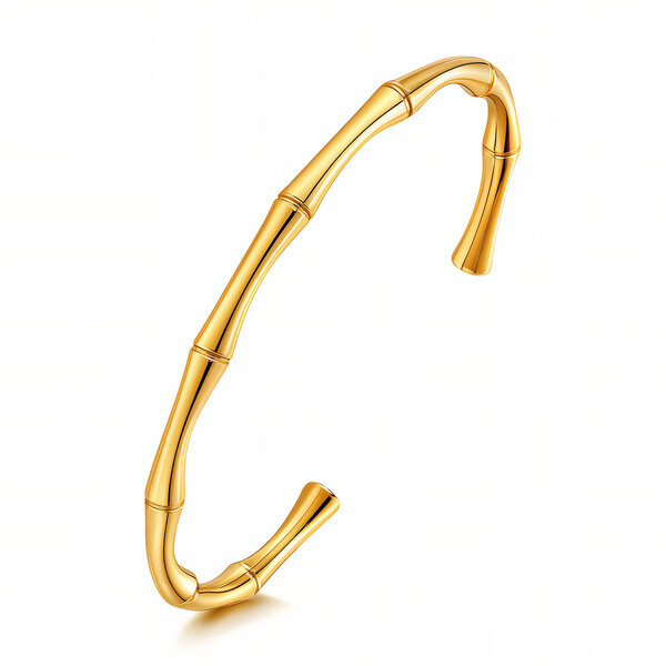 Bracelet, 18K Gold Plated Steel