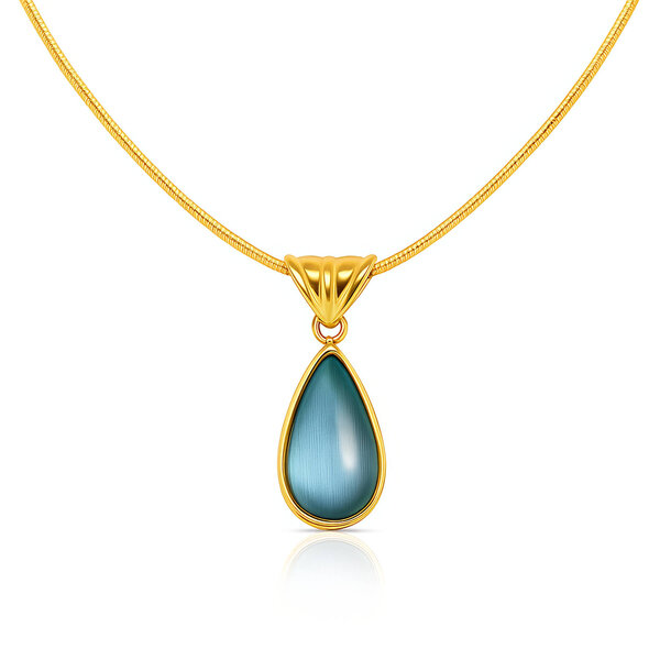 Necklace, 18K Gold Plated Steel