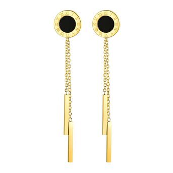 18K gold plated Stainless steel earrings, Intensity