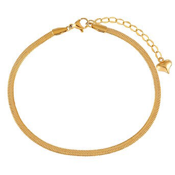 18K gold plated Stainless steel bracelet, Intensity