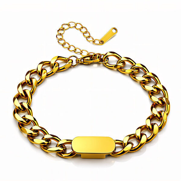 PVD Gold-Plated Stainless Steel Bracelet - Intensity