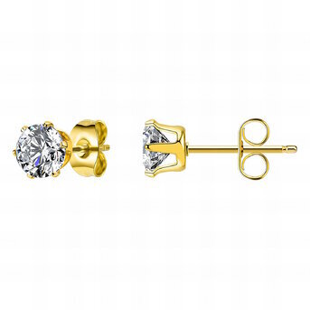 18K gold plated Stainless steel earrings, Intensity