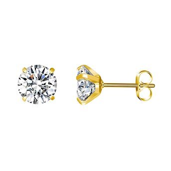 18K gold plated Stainless steel earrings, Intensity