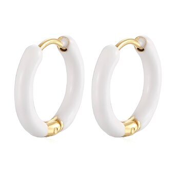 18K gold plated Stainless steel earrings, Intensity