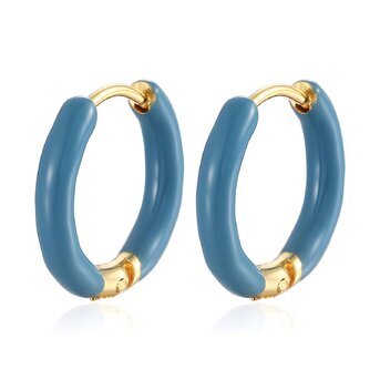 18K gold plated Stainless steel earrings, Intensity