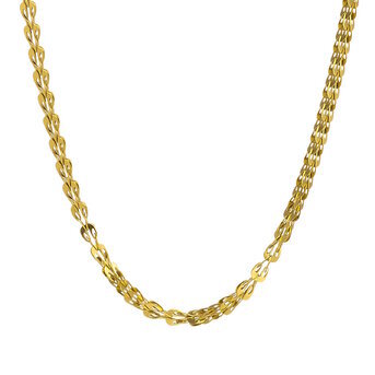 18K gold plated Stainless steel necklace, Intensity