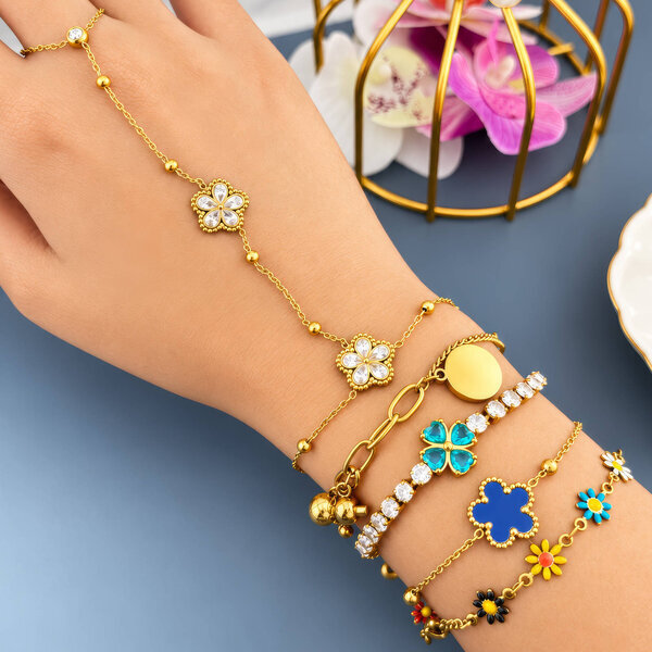 PVD Gold-Plated Stainless Steel Bracelet - Intensity