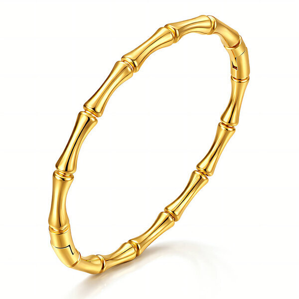 Bracelet, 18K Gold Plated Steel