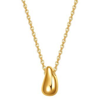 18K gold plated Stainless steel necklace, Intensity