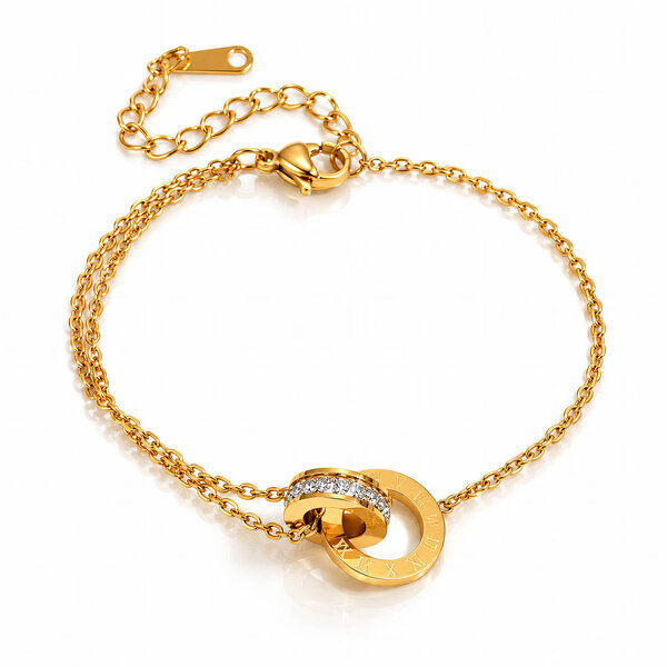 PVD Gold-Plated Stainless Steel Bracelet - Intensity