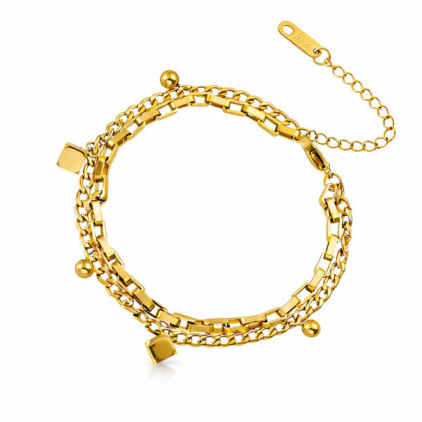 PVD Gold-Plated Stainless Steel Bracelet - Intensity