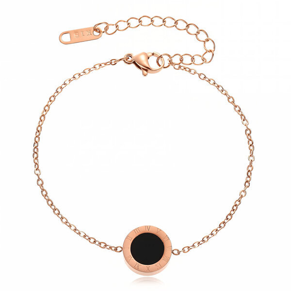 Bracelet, 18K Gold Plated Steel
